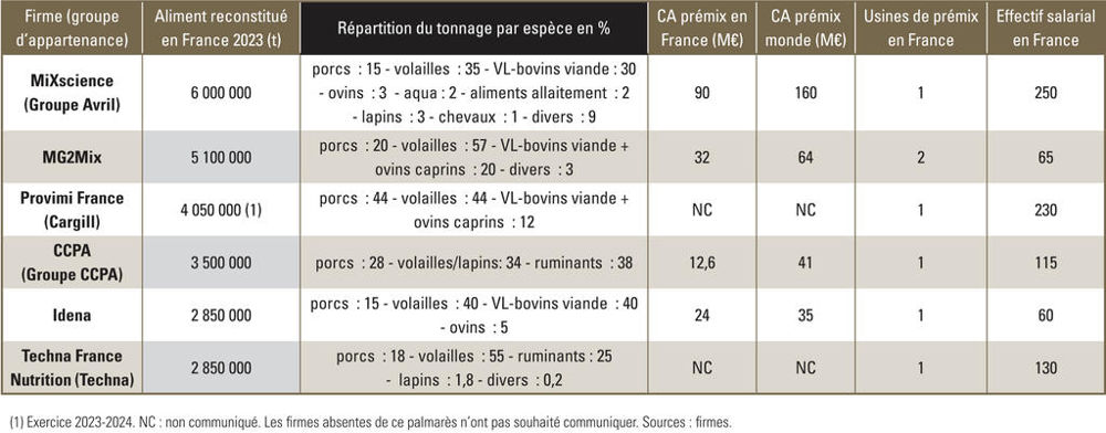Le palmarès des firmes services