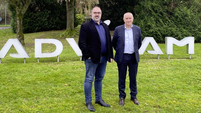Armel Lesaffre, président du groupe Advitam (à gauche) et Olivier Athimon, directeur général.