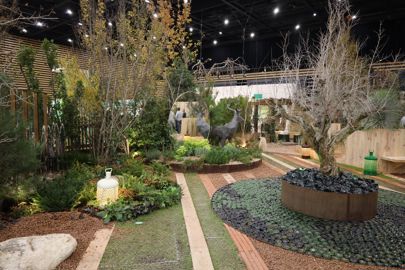 Le « Jardin suspendu » de Matthieu Carla a reçu le prix Coup de Cœur des étudiants lors de l'édition 2023. (©Matériel et Paysage) Le « Jardin suspendu » de Matthieu Carla a reçu le prix Coup de Cœur des étudiants lors de l'édition 2023. (©Matériel et Paysage)