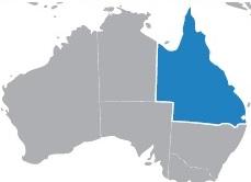 Carte de l'Australie.