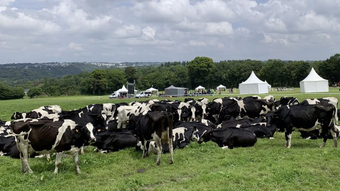 Les chambres d'agriculture ont une mission d'accompagnement technique. Elles mènent des actions de vulgarisation technique comme ici à la ferme expérimentale de Trévarez (Finistère).