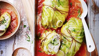 Recette de chou et poisson en papillotes. Recette de chou et poisson en papillotes.