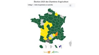 Les résultats provisoires, publiés sur Terre-net.fr, après les dépouillements du jeudi 6 février 2025. Les résultats provisoires, publiés sur Terre-net.fr, après les dépouillements du jeudi 6 février 2025.