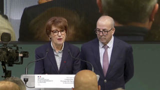 Lors de l'inauguration du stand de son ministère au salon de l'agriculture, Annie Genevard a défendu la souveraineté alimentaire de la France. Lors de l'inauguration du stand de son ministère au salon de l'agriculture, Annie Genevard a défendu la souveraineté alimentaire de la France.