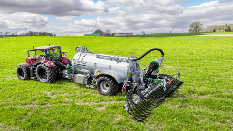 Les petites tonnes à lisier Pichon proposent un volume de 6 600 à 10 000 litres.