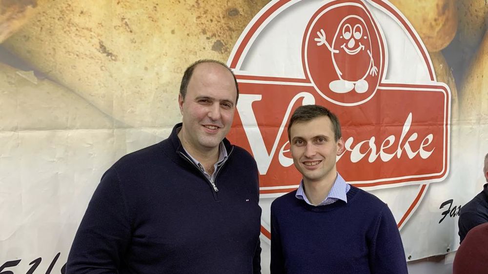 Matthieu Lenglet actionnaire et cofondateur d’Ecofrost France et Stiphen Vervaeke directeur général de l'entreprise familiale du même nom.