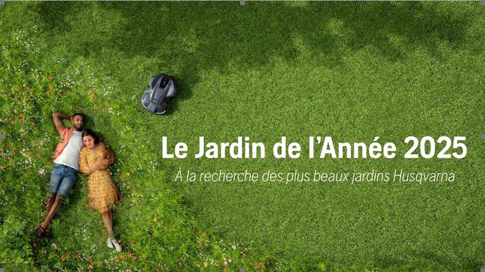 Visuel du concours du jardin de l'année 2025 Husqvarna.