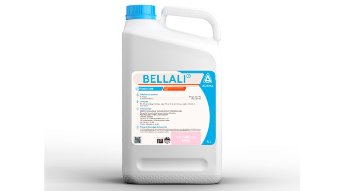 Bellali associe deux substances actives complémentaires, le folpel, à la dose de 375 g/l, et l’azoxystrobine, à la dose de 75 g/l, dans une formulation en suspension concentrée.