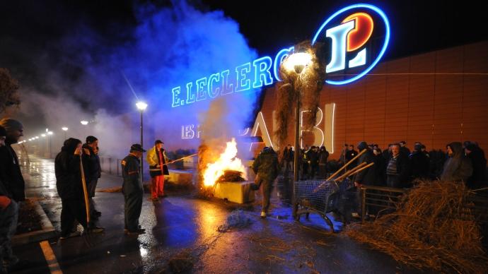 Manifestation d'agriculteurs à Albi