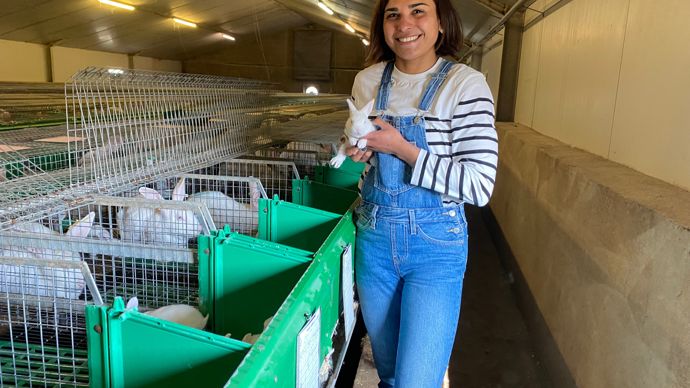 Elle reprend le flambeau de l’élevage de lapins