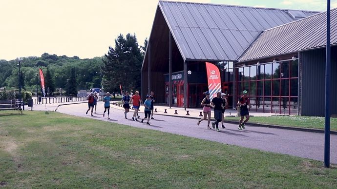 Les préparatifs du prochain semi-marathon des coops sont en voie de finalisation. Les épreuves partiront du SnowWorld d'Amnéville, ici en photo lors d'une reconnaissance des parcours, le 30 mai.