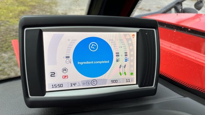 Le SWS est contrôlé depuis un écran 7 pouces en cabine.