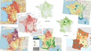 De nombreuses cartes proposent de visualiser des indicateurs qui approchent l'usage des produits phytosanitaires à une échelle géographique plus ou moins fine. De nombreuses cartes proposent de visualiser des indicateurs qui approchent l'usage des produits phytosanitaires à une échelle géographique plus ou moins fine.
