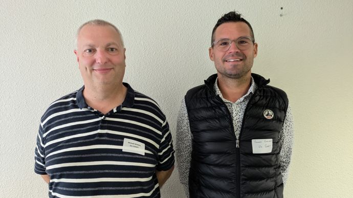 L'ancien directeur du négoce Cosset, Mickaël Murail (à g.), prend la tête de Brosset, tandis que Romain Brunet, assure la direction générale de Cosset.