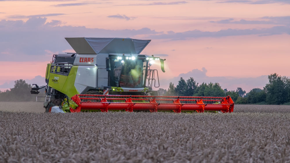 Claas : les moissonneuses-batteuses Trion bodybuildées Claas : les moissonneuses-batteuses Trion bodybuildées
