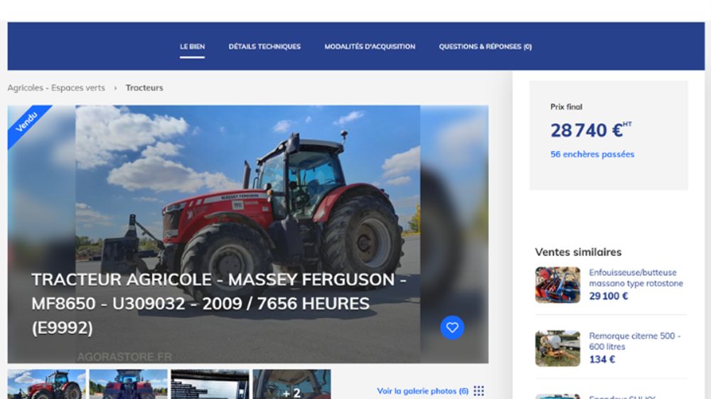 Revendez facilement vos matériels agricoles d’occasion grâce au site d’enchères 
