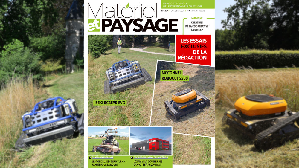 À lire dans Matériel et Paysage : radiocommandés, nos essais exclusifs À lire dans Matériel et Paysage : radiocommandés, nos essais exclusifs