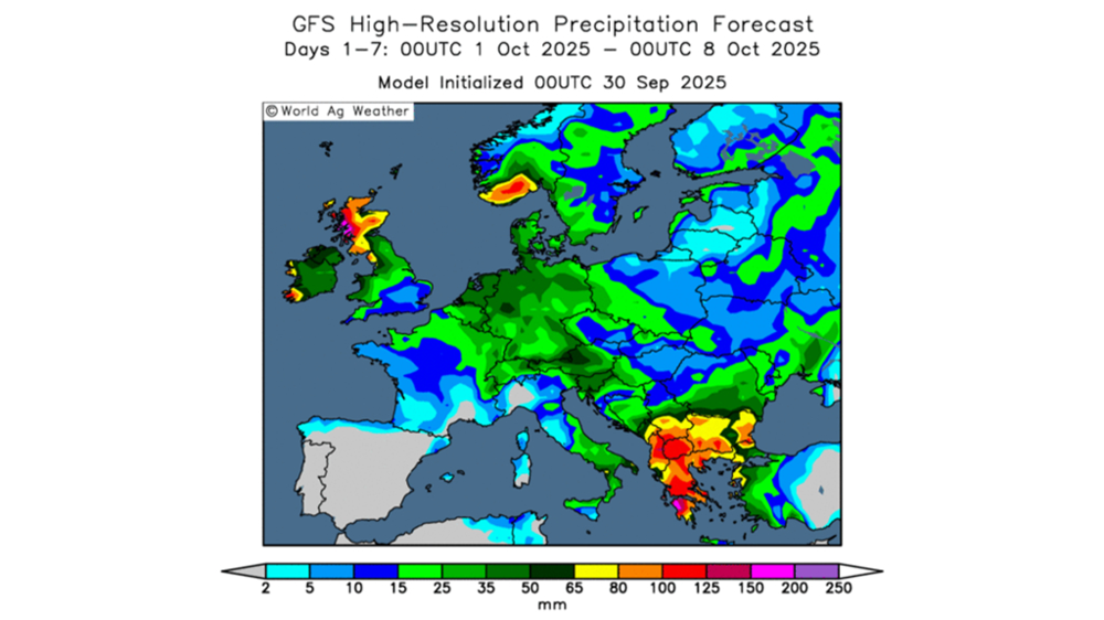 Des pluies généreuses sont annoncées à l'Est de la France.