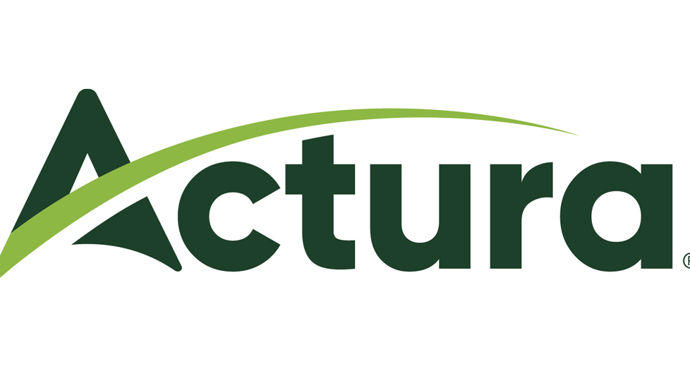 Actura a choisi pour son nouveau logo « un design épuré et actuel, tout en conservant l'essence de notre marque ».