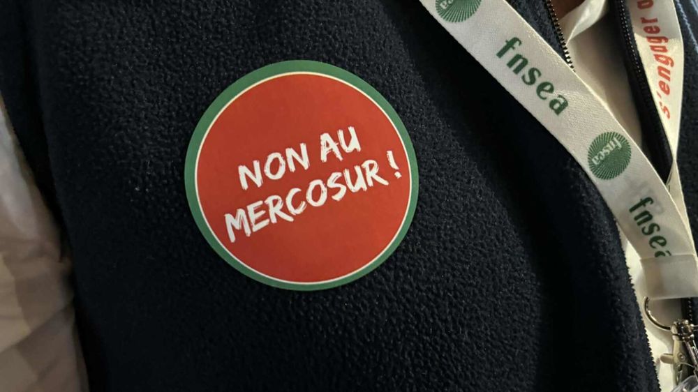 Badge Non au Mercosur