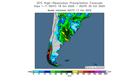 Des pluies excessives sont annoncées en Argentine. Des pluies excessives sont annoncées en Argentine.
