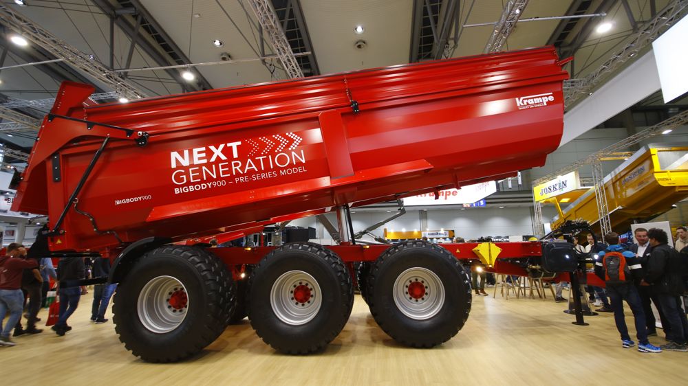 La caisse de la BigBody 900 offre désormais 51,16 m3 de volume pour une charge utile de 28 t.