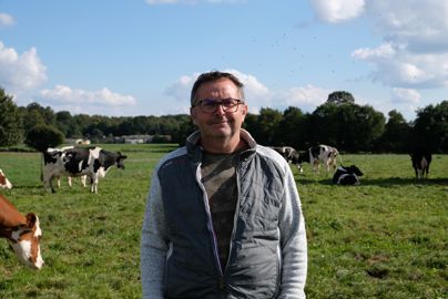 Hervé Lesné président de la Cuma Agribocage éleveur en 35