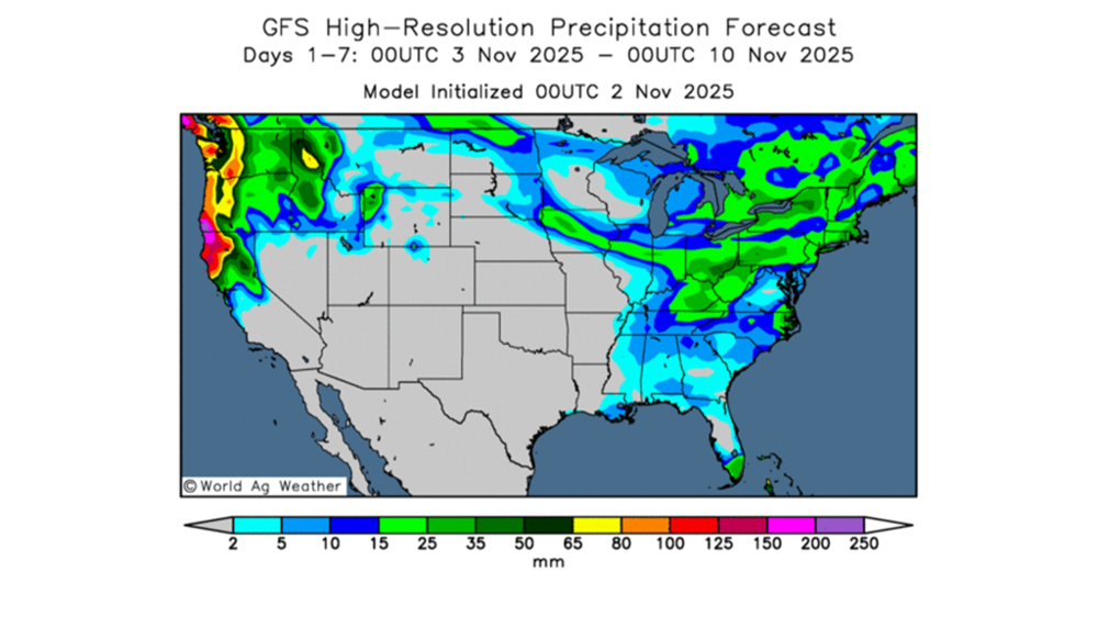 Le Midwest devrait rester sec durant les quinze prochains jours.