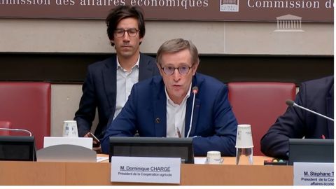 « La taille n'est pas un objectif, c'est la conséquence de l'évolution du monde dans lequel nous sommes », a déclaré Dominique Chargé, président de La Coopération agricole, mercredi 12 novembre à l'Assemblée nationale.