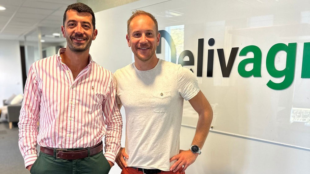 Marius Juvecior, nouveau directeur commercial, et Damien Pierre, cofondateur de Delivagri.