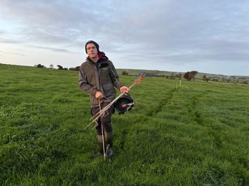 Jerome O'Brien organise le pâturage
