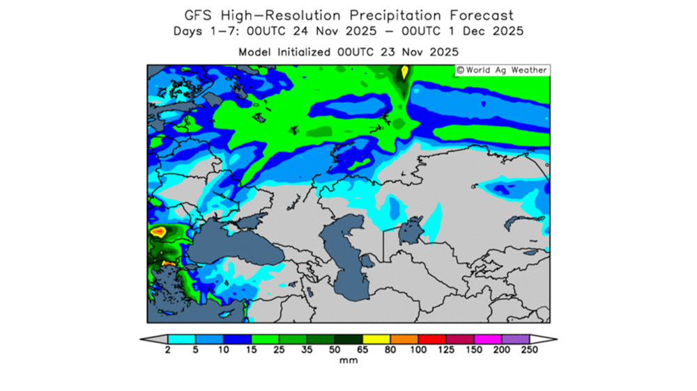 L'Ukraine devrait profiter d'une accalmie des pluies durant la fin du mois.