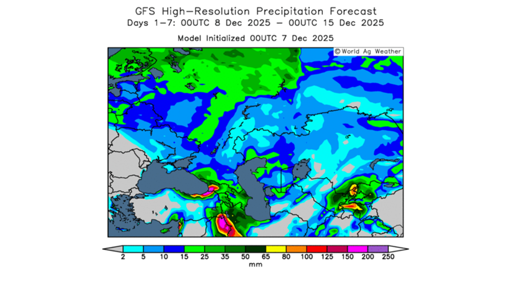 Les pluies dans le Sud de de la Russie risquent d'être insuffisantes.