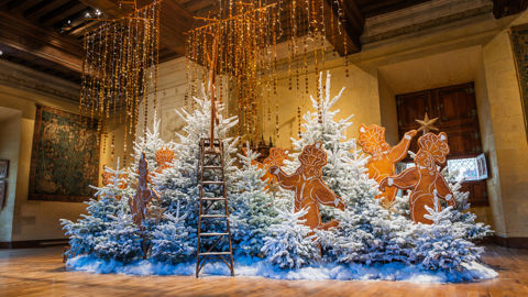 Le château d'Azay-le-Rideau est une des six demeures du Val de Loire qui participent à la neuvième édition de « Noël au pays des châteaux ».