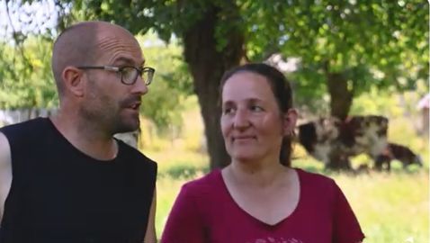 Firmin et Cécile Lengliné jeunes éleveurs de vaches laitières Calvados