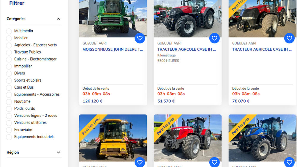 Agorastore s'ouvre de plus en plus au biens professionnels et agricoles en provenance d'acteurs économiques privés.