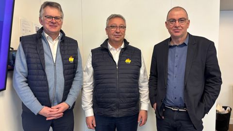 Philippe Heusèle, secrétaire général, Éric Thirouin, président de l'AGPB, et Cédric Benoist, secrétaire général adjoint, ont présenté, jeudi 15 janvier à Paris, les mesures que l'organisation défend auprès des pouvoirs publics pour soutenir les céréaliers.