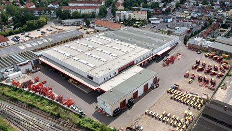 L'usine du spécialiste du semoir Rabe a été rachetée en 2001 par Pottinger.