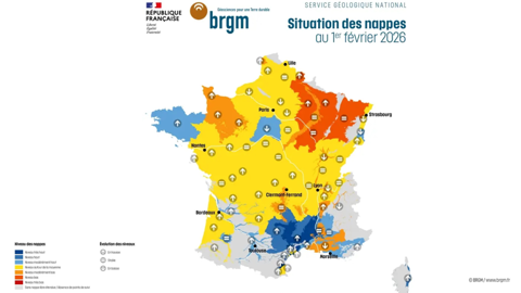 Les nappes phréatiques étaient déjà bien nourries avant l'arrivée des pluies intenses en France.
