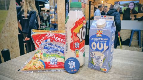 Sodiaal veut étendre l'affichage de son logo « Oui au lait de notre coopérative d’éleveurs » à 800 millions de packs d’ici fin 2026.