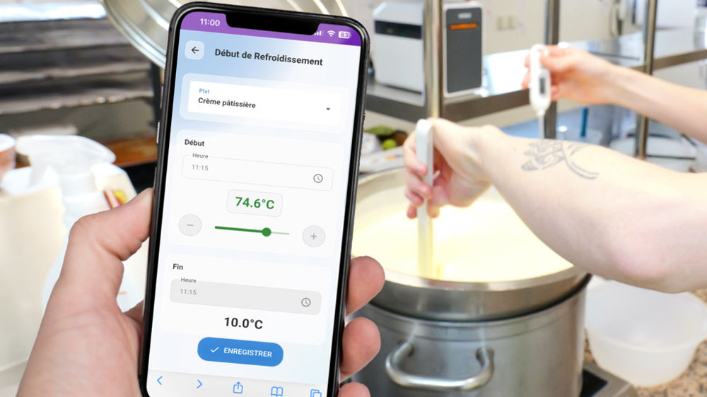 Les applications HACCP sont très fortes pour simplifier les relevés et analyser la masse de données collectées (application : Raccoon HACCP).