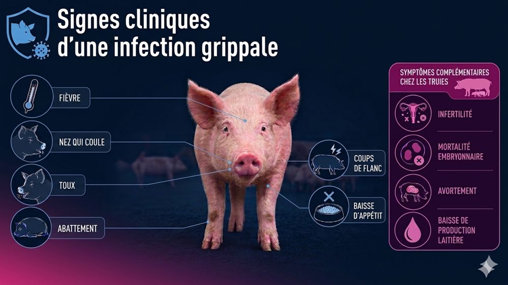 Grippe porcine : reconnaître les symptômes pour agir vite