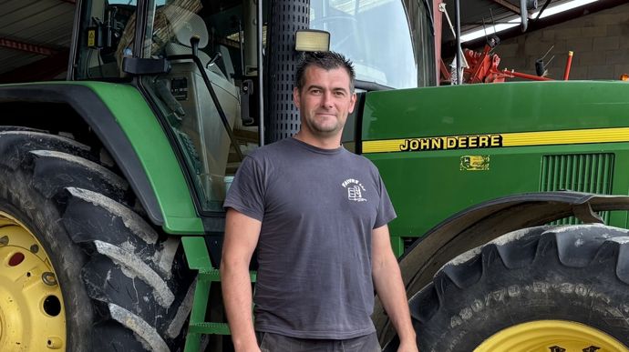 Arnaud Odille, co-gérant à la SCEA Odille, Sornay (70)