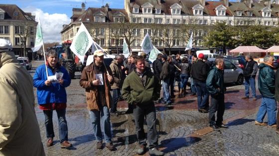 Manifestation de la Fnsea à Beauvais