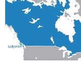 Position de Ladysmith sur la carte du Canada