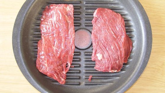 Steak de viande bovine