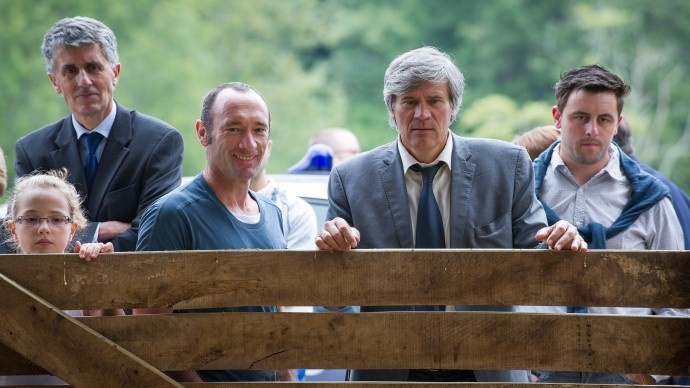 Au centre Stéphane Le Foll, ministre de l'agriculture 