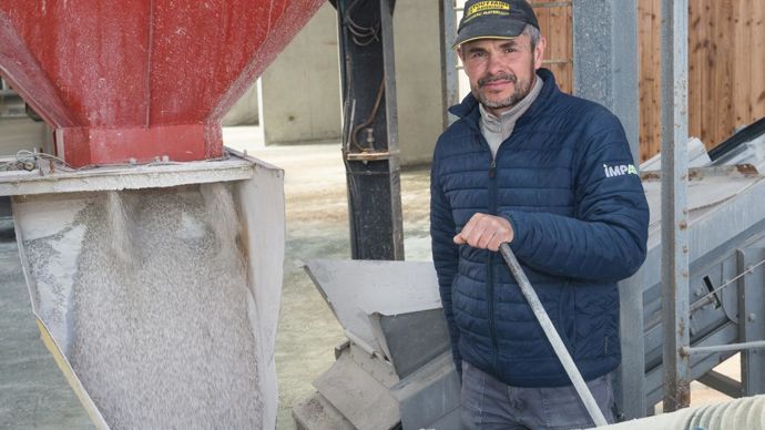 Fabrice Gaudelin, responsable logistique agricole et de la fabrication d’engrais. Il est dans l’entreprise depuis seize ans. ©?Jean-Michel Nossant