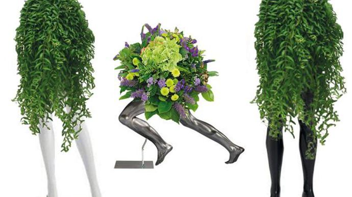 ©Espace Inspiration  …/… Plant'homme joue avec les citadins pour agrémenter les trottoirs, terrasses de cafés, magasins,  restaurants, arrêts de bus… 