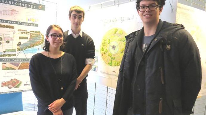 ©Odile Maillard L'équipe du CFA des métiers de l'horticulture et du cheval de Saint-Germain-En-Laye (78) se composait de Maïté Lebrault, Clémence Perreaux, Matthieu Ronsmans-Davray et Pierre Lafort. 